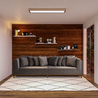 Sofá Decorativo Sala De Estar 262cm Dante Linho Cinza G52 - G