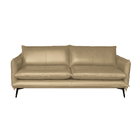 Sofá Decorativo Sala De Estar América 3 Lugares 220cm Couro B