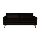 Sofá Decorativo Sala De Estar América 3 Lugares 220cm Couro M