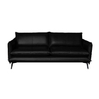 Sofá Decorativo Sala De Estar América 3 Lugares 220cm Couro P