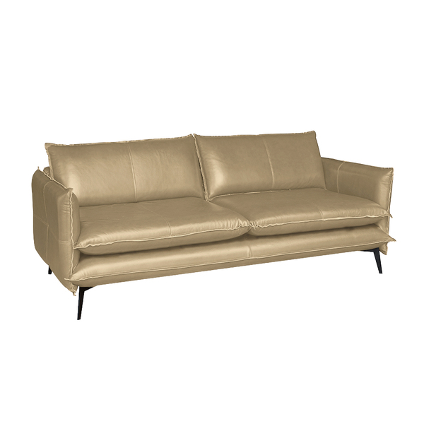 Sofá Decorativo Sala De Estar América 4 Lugares 240cm Couro B