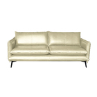 Sofá Decorativo Sala De Estar América 4 Lugares 260cm Couro T