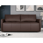 Sofá Decorativo Sala De Estar Lily 2 Lugares 180cm Couro Café