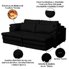 Sofá Decorativo Sala De Estar Marselha Retrátil Elétrico 4 Lu