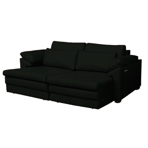 Sofá Decorativo Sala De Estar Marselha Retrátil Elétrico 4 Lu