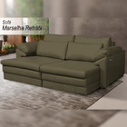 Sofá Decorativo Sala De Estar Marselha Retrátil Elétrico 4 Lu