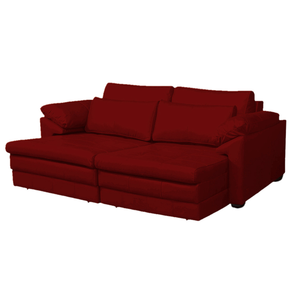 Sofá Decorativo Sala De Estar Marselha Retratil Manual 4 Luga