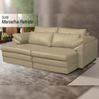 Sofá Decorativo Sala De Estar Marselha Retratil Manual 4 Luga