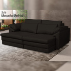 Sofá Decorativo Sala De Estar Marselha Retratil Manual 4 Luga