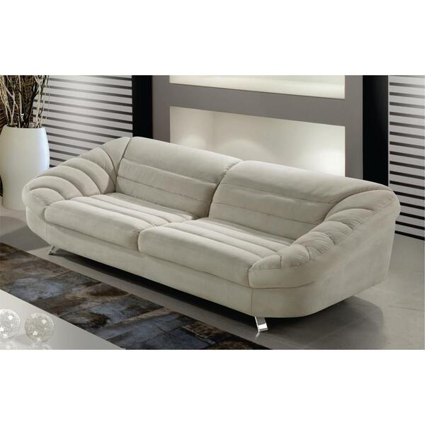 Sofá Denken Leblon 3 Lugares 245 Cm Jacquard - Off White