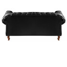 Sofá Dom Pedro Chesterfield 2 Lugares E Puff Captonê Couríssi