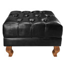 Sofá Dom Pedro Chesterfield 2 Lugares E Puff Captonê Couríssi