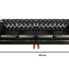 Sofá Dom Pedro Chesterfield Modulado 4 Lugares 2 Poltronas De
