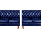 Sofá Dom Pedro Chesterfield Modulado 4 Lugares Decoração Sara