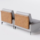 Sofá Dream Box Moderno Modular 1,60m Cinza Com Courino Terrac