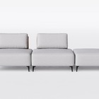 Sofá Dream Box Moderno Modular 3,0m Cinza Com Courino Terraco