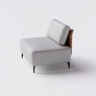 Sofá Dream Box Moderno Módulo 100cm Cinza Com Courino Terraco