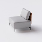 Sofá Dream Box Moderno Módulo 80cm Bege Com Courino Terracota