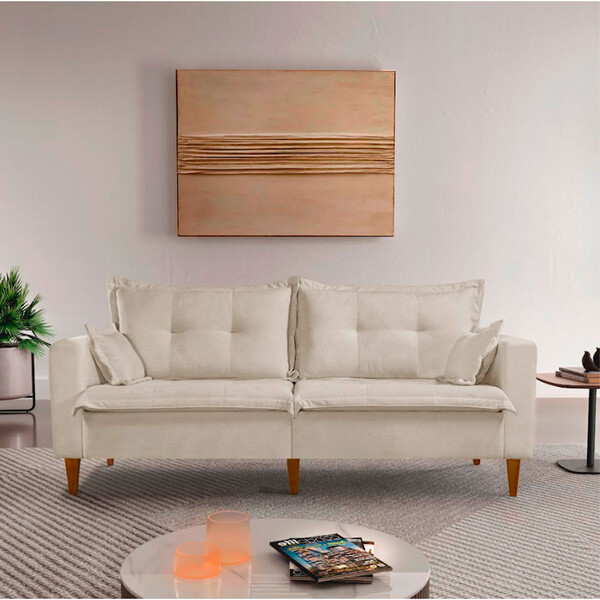 Sofá Dream Linho 02 Módulos 85cm B12cm Meu Sofá Online