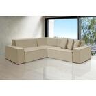Sofá Dubai 2.37x2.37m De Canto Retrátil - Bege