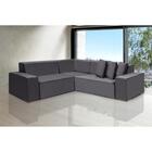 Sofá Dubai 2.57x2.57m De Canto Retrátil - Chumbo