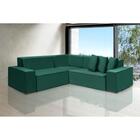 Sofá Dubai 2.57x2.57m De Canto Retrátil - Verde
