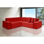 Sofá Dubai 2.57x2.57m De Canto Retrátil - Vermelho
