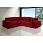 Sofá Dubai 2.57x2.57m De Canto Retrátil - Vinho