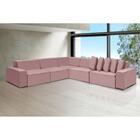 Sofá Dubai 3.32x3.32m De Canto Retrátil - Rosê