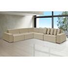 Sofá Dubai 3.77x3.77m De Canto Retrátil - Bege