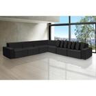 Sofá Dubai 3.97x3.97m De Canto Retrátil - Preto