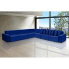 Sofá Dubai 4.57x4.57m De Canto Retrátil - Azul
