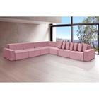 Sofá Dubai 4.57x4.57m De Canto Retrátil - Rosê