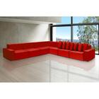 Sofá Dubai 4.57x4.57m De Canto Retrátil - Vermelho