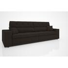 Sofá Duke 2,10m Retrátil E Reclinável Velosuede Chocolate  -