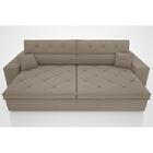 Sofá Duke 2,30m Retrátil E Reclinável Velosuede Capuccino  -