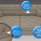 Sofá Duke 2,90m Retrátil E Reclinável Velosuede Capuccino  -