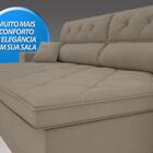 Sofá Duke 2,90m Retrátil E Reclinável Velosuede Capuccino  -