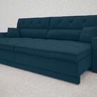 Sofá Duke 2,90m Retrátil E Reclinável Velosuede Royal  - Nets