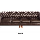 Sofá Duquesa Chesterfield Modulado 4 Lugares 2 Poltronas Deco