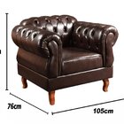 Sofá Duquesa Chesterfield Modulado 4 Lugares 2 Poltronas Deco