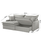 Sofá Elegance Veludo 2 Módulos 100 cm B15 cm Meu Sofá Online