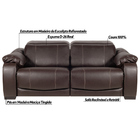 Sofá Elétrico Reclinável E Retrátil 2 Lugares Affection Couro