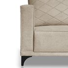 Sofá Eliot 2 Lugares 160 Cm Linho Boucle Bege