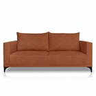 Sofá Eliot 3 Lugares 200 Cm Linho Boucle Cobre