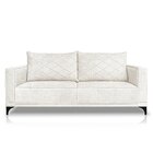 Sofá Eliot 3 Lugares 200 Cm Linho Boucle Off White