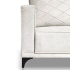 Sofá Eliot 3 Lugares 200 Cm Linho Boucle Off White