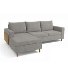 Sofá Elite Com Chaise 253cm 03 Lugares S103-3 Kappesberg Esta