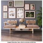 Sofá Elon Com Encosto Rose Natural 187cm - 65382 Sun House