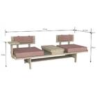 Sofá Elon Com Encosto Rose Natural 187cm - 65382 Sun House